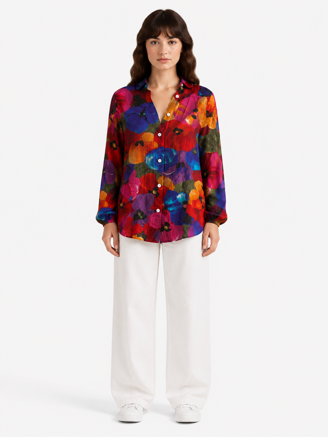 Melisa - Blusa con patrones coloridos