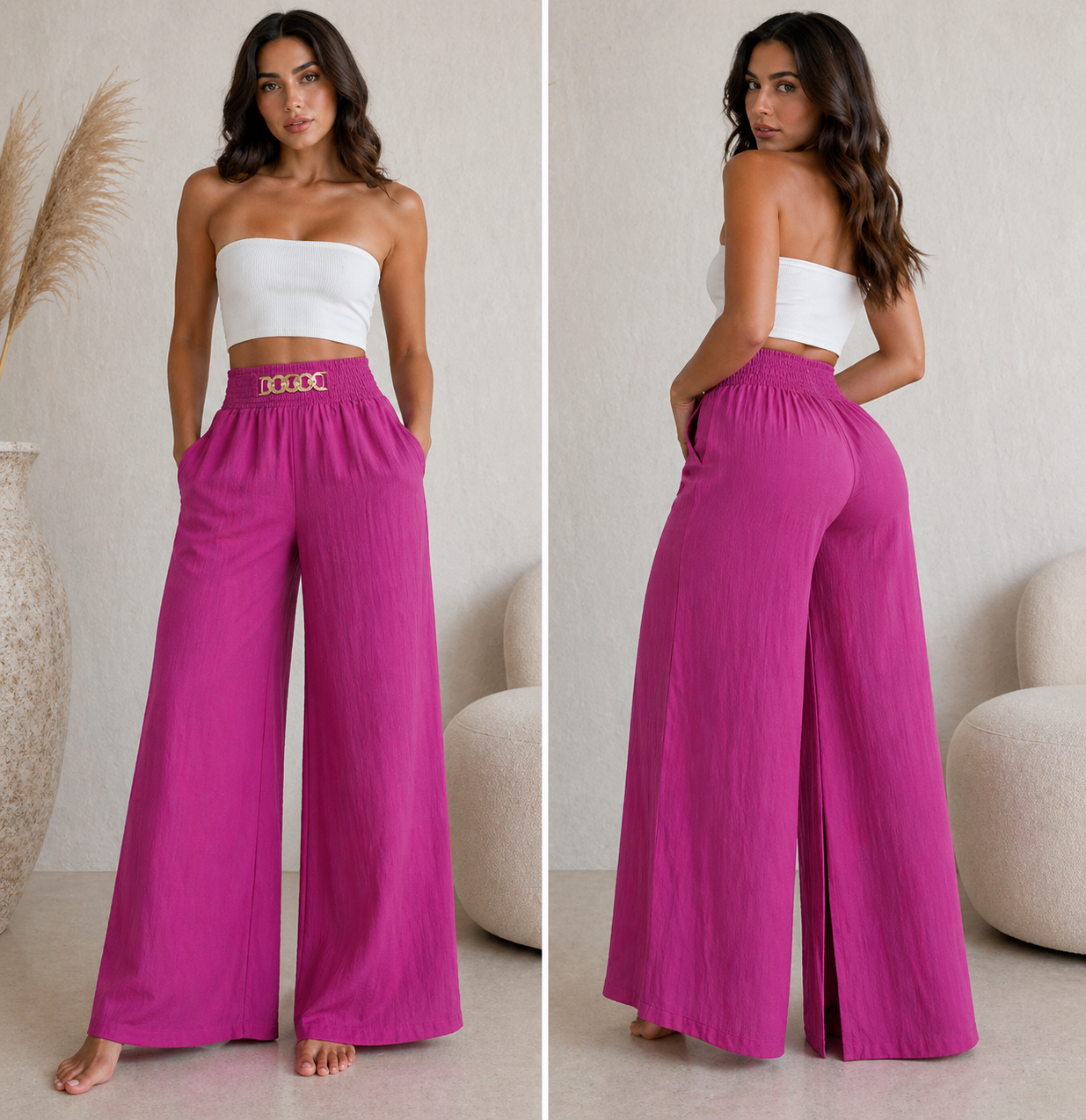 Valeria - Pantalón Palazzo Elegante