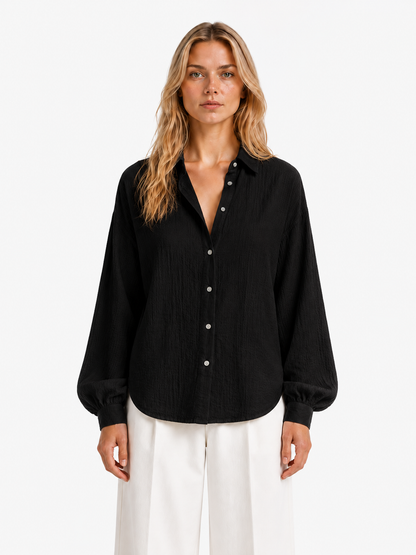 Holly - Blusa de botones elegante