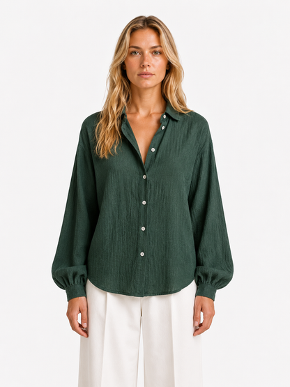 Holly - Blusa de botones elegante