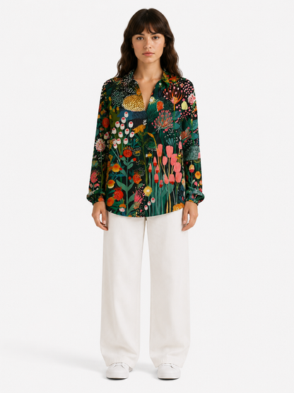 Melisa - Blusa con patrones coloridos