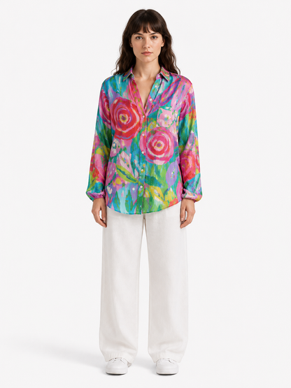 Melisa - Blusa con patrones coloridos