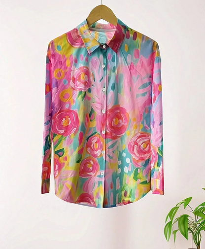 Melisa - Blusa con patrones coloridos