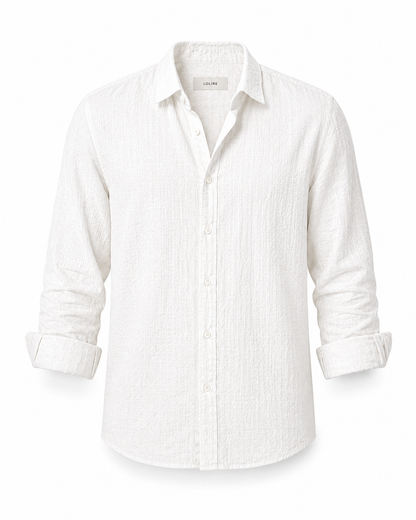 Cayetano - Camisa de Verano Premium Blanco