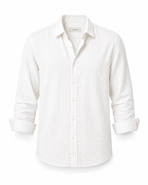 Cayetano - Camisa de Verano Premium Blanco