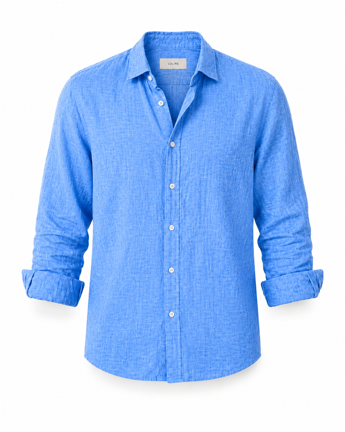Cayetano - Camisa de Verano Premium Azul