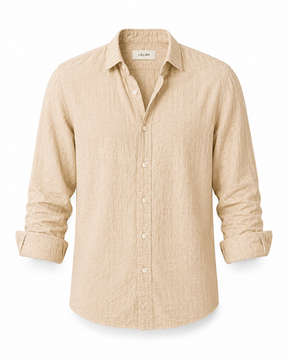 Cayetano - Camisa de Verano Premium Beige