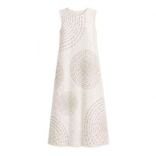 Luna - Vestido informal de estilo retro