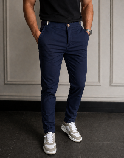Leonard - Pantalones elegantes de corte ajustado