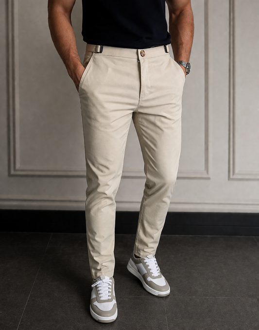 Leonard - Pantalones elegantes de corte ajustado
