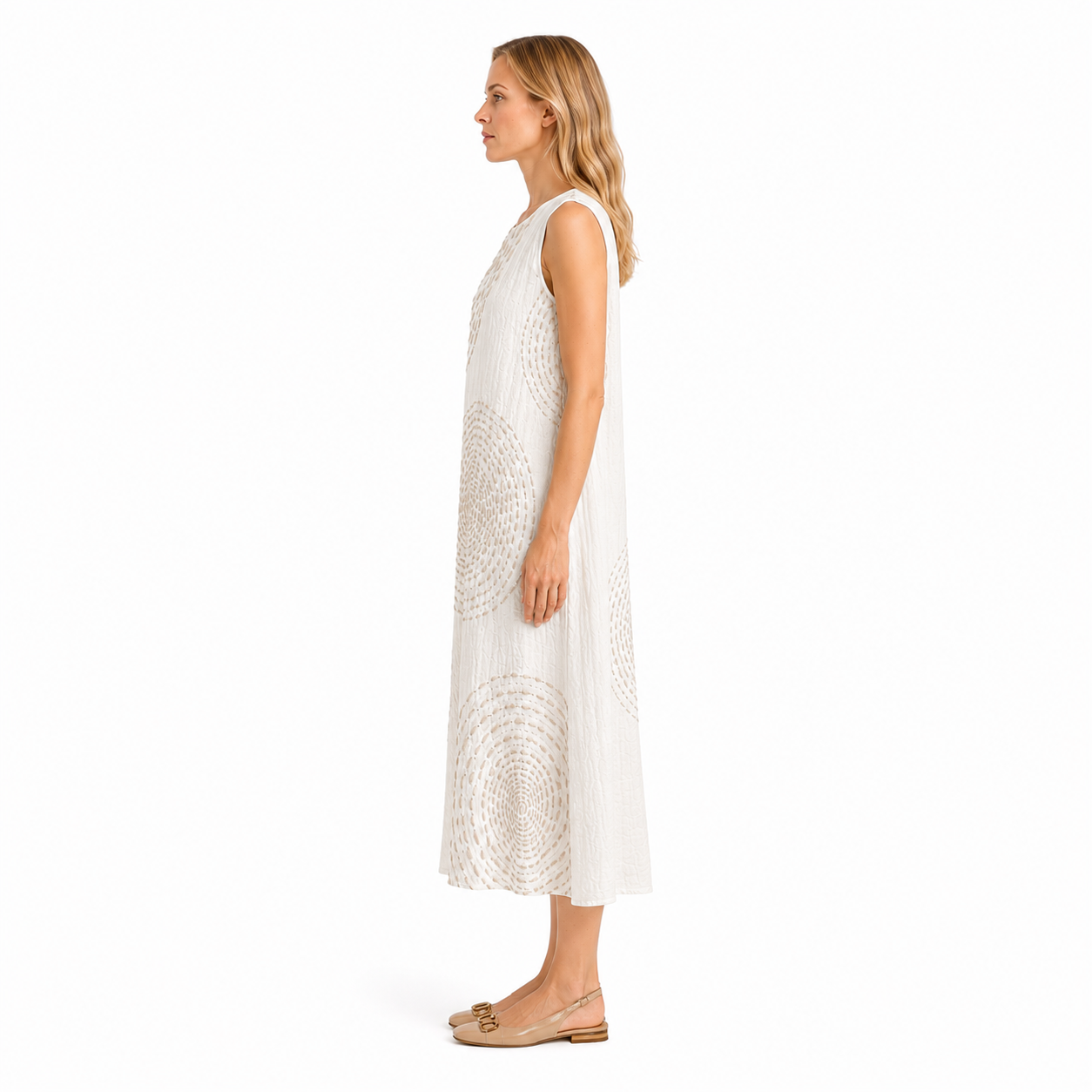 Luna - Vestido informal de estilo retro